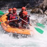 le Mini raft au passage de la vague du Rabioux